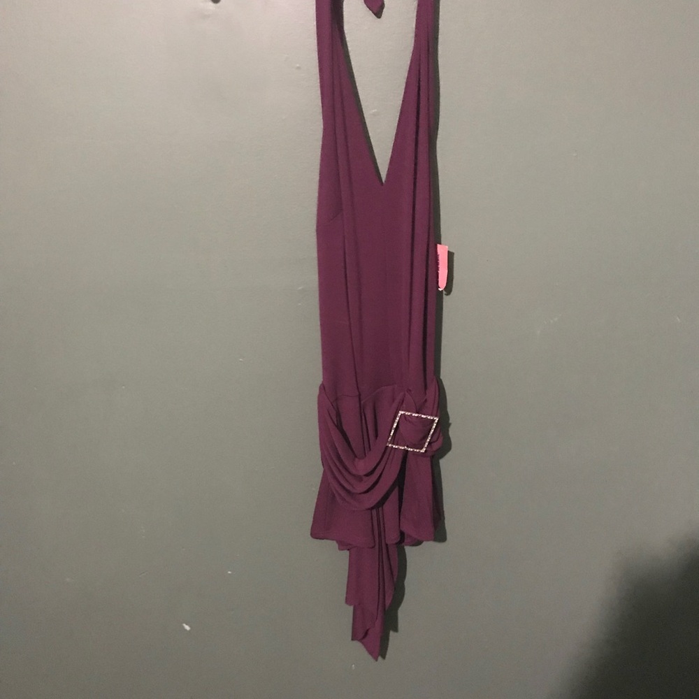 Allen b  open back sexy halter
